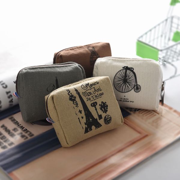 

coin purses new style canvas coin wallet child women change purse lady portable small zipper key pouch gift, Red;black