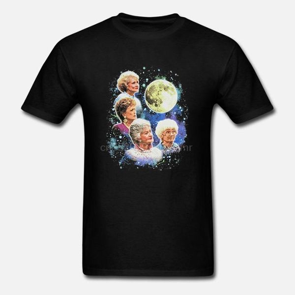 

golden girls супер vintage moon мужские navy t-shirt, White;black