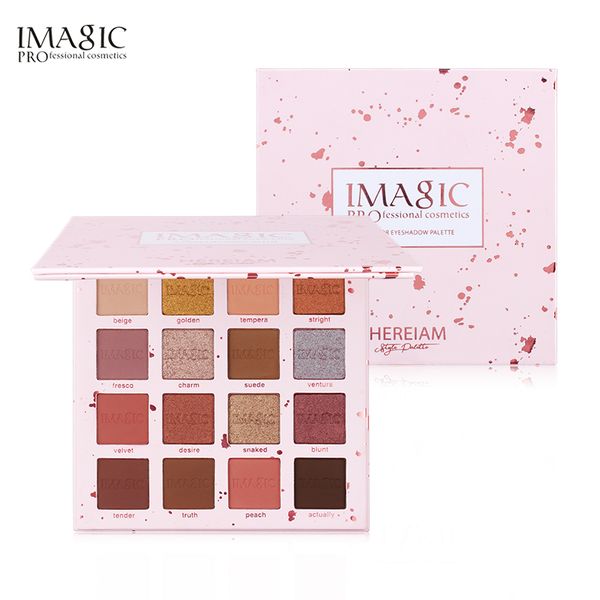 

matte shimmer eyeshadow palette easy to wear profissional eye shadow glitter long-lasting eye shadow