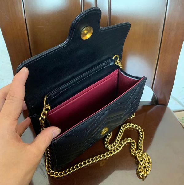 

2019 new classic leather lady messenger bags fashion love heart v wave pattern satchel women shoulder bag chain handbag purse 20cm r07