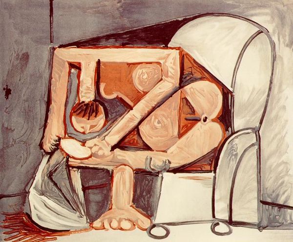 

пабло пикассо классическая картина маслом женская toilette femme a la toilette 1961 100% ручной работы опытных painter на холсте picasso1084