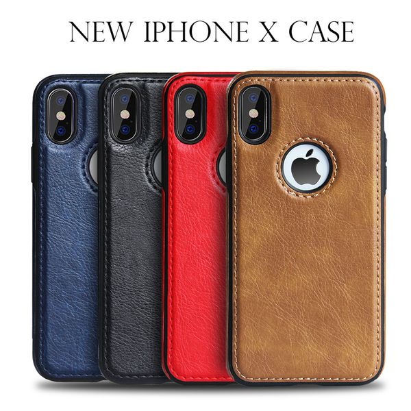 

for iphone xs max x xr phone case stitched leather stitching for iphone 7 8 plus multi-color silicone soft edge cell phone cases