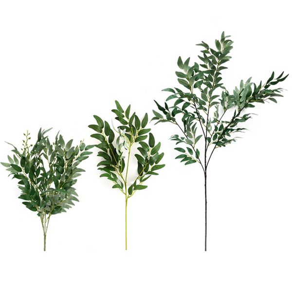 

fake flower three willow leaves trigeminal wicker artificial flower plant bonsai perfect wedding occasions decoration ins wind