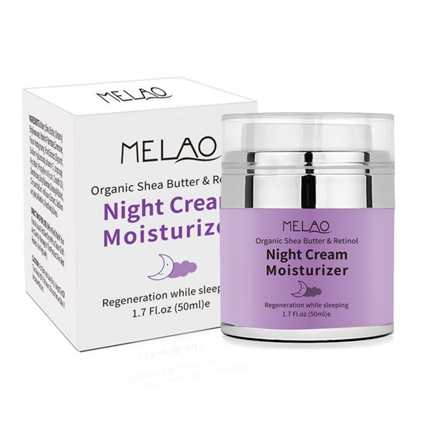 Hochwertige Melao Nachtcreme, Bio-Retinol-Feuchtigkeitscreme, nährende Nachtcreme, Hyaluron-Nacht-Retinol-Creme, 50 g