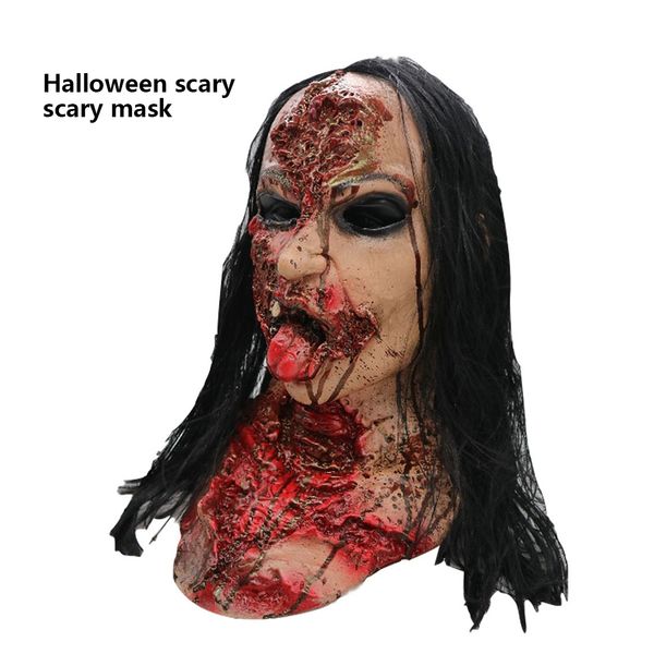 

halloween party mask latex scary mask horror maska full head face horrible fancy dress ball haunted house prop