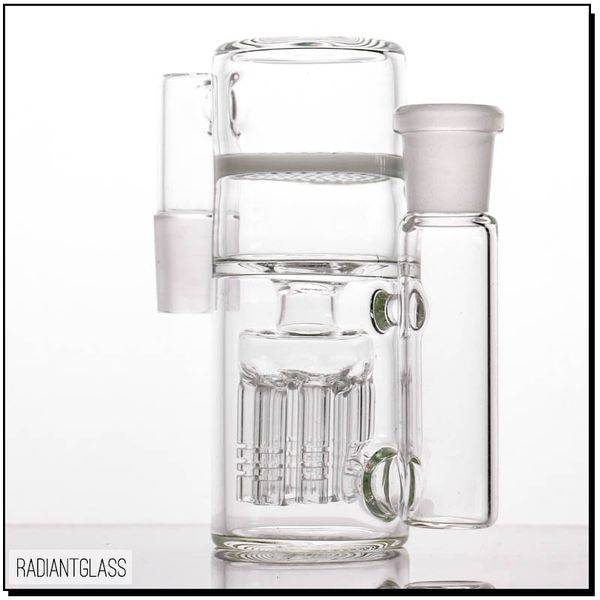 Hookahs Novo 8 braços Ash Catcher Modern Designer favo de mel branco para água bong vidro 14-14mm e 18-18mmn estoque