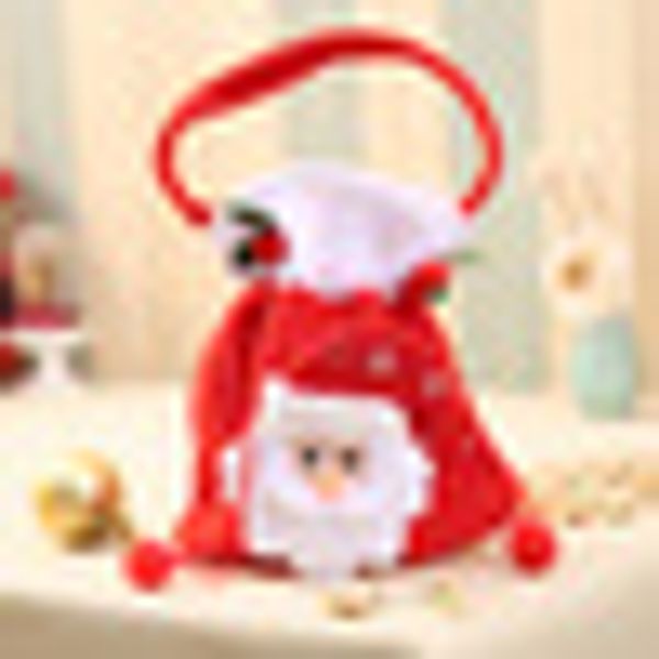

santa claus christmas kids candy gift stroage bag xmas party tree decoration