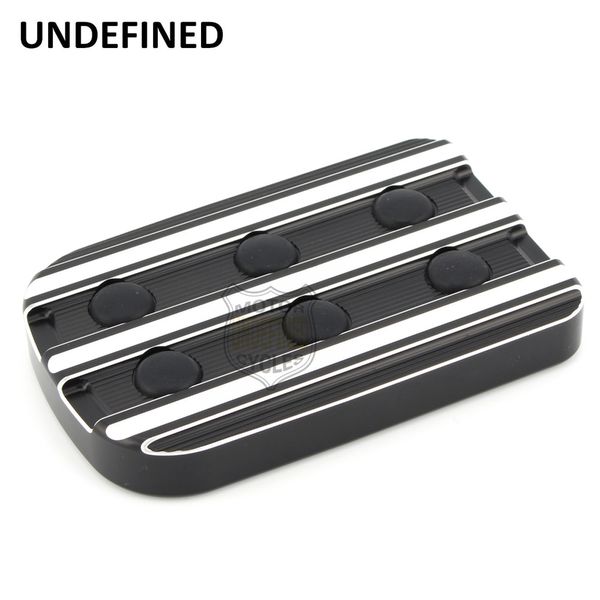 

motorcycle black cnc large brake pedal pad cover for touring flht flhr cvo 1980-2017 fatboy softail dyna fld trike