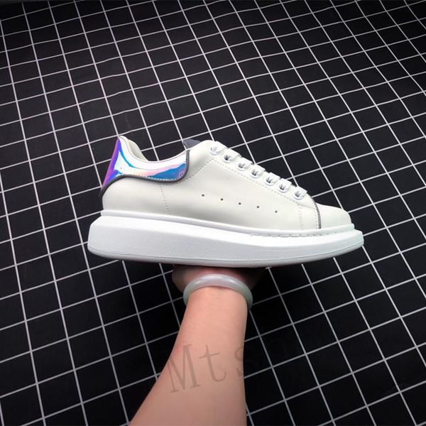 

2020 designer shoes fashionable mens shoes thick bottom leather luxury white black womens shoes classic casual shoes35-46