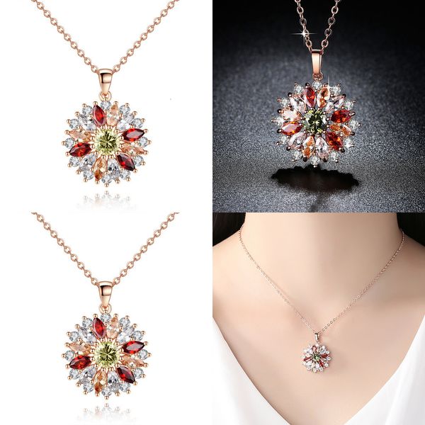 

the sun flower necklace round personality diamond necklace doll necklaces letter necklaces for women silver necklaces ing