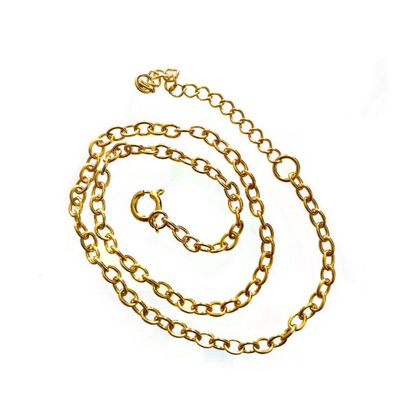 

2020 new european and american fashion trend copper necklace simple temperament set, Golden;silver