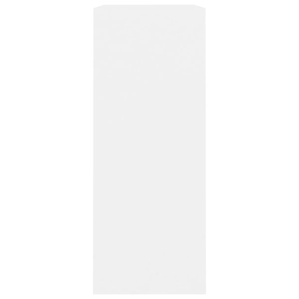 

white 2-shelves bookcase 80x30x76.5 cm in chipboard living room furniture