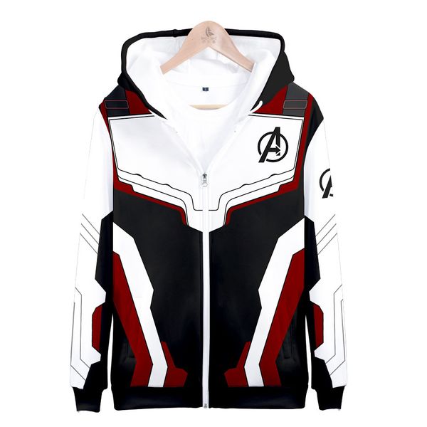 

endgame new style 4 quantum suit concept-3d hoodie hooded, Black