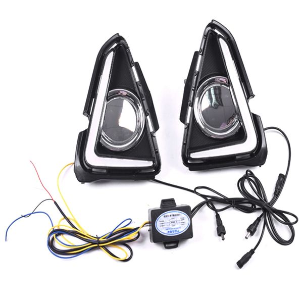 

led drl daytime running light fog lamp 12v car running lights for rav4 rav 4 2016 2017 2018