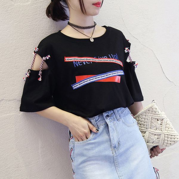 

women t shirt women harajuku plus size summer for women o neck korean style shirts crew neck casual streetwear clothing, White