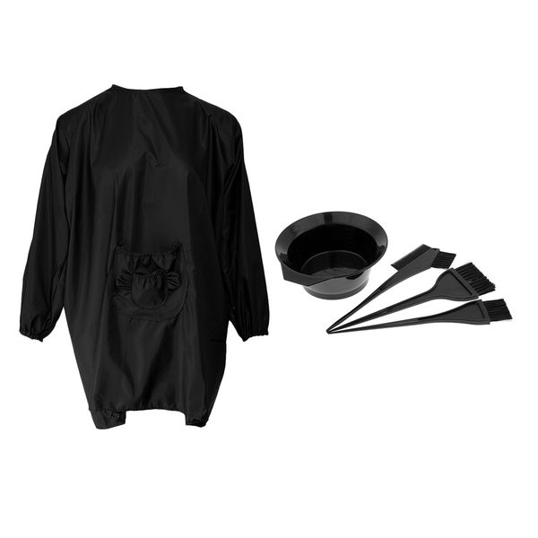 

barber apron hair cutting dyeing cape and mixing bowl set salon hairdresser gown