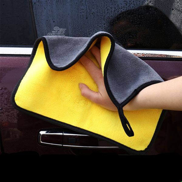 

30x30 см высокое качество автомойка микрофибра полотенце сушки ткань подшивать очистки полотенце для обслуживания автомобилей ткань аксессуа