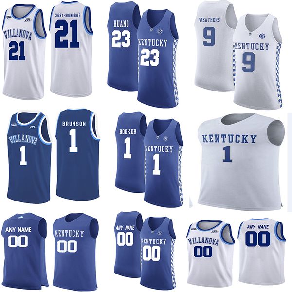 

Customize Kentucky Wildcats KNOX II 5 BOOKER 1 HUANG 23 Herro 14 Mens College Basketball Jersey size S-3XL
