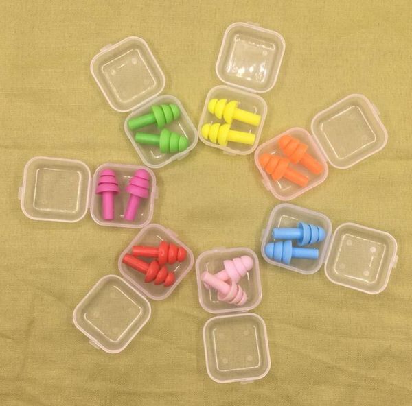 

silicone earplugs swimmers soft and flexible ear plugs for travelling & sleeping reduce noise ear plug 8 colors