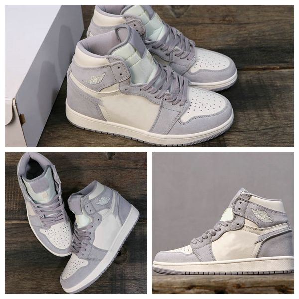 

with box 2020 designer 1 1s womens mens basketball shoes gray white triple green sports sneakers trainers des chaussures jumpman off
