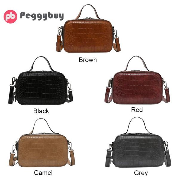 

bags for women new vintage lock casual shoulder bags party evening clutch bag crocodile leather solid color handbag dropshipping