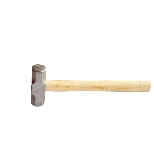

wooden handle fine red head forged shockproof anti-off square head octagonal hammer