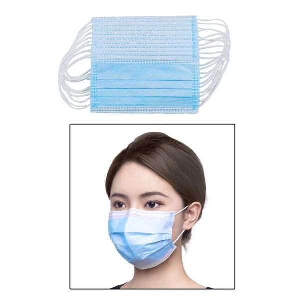 

10pcs disposable mouth m a s k safety protective nonwoven 3-layer mask