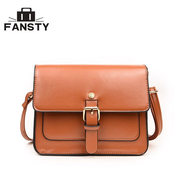 

2018 fashion summer women messenger ladies shoulder new female small flap crossbody bag vintage pu leather designer y190619