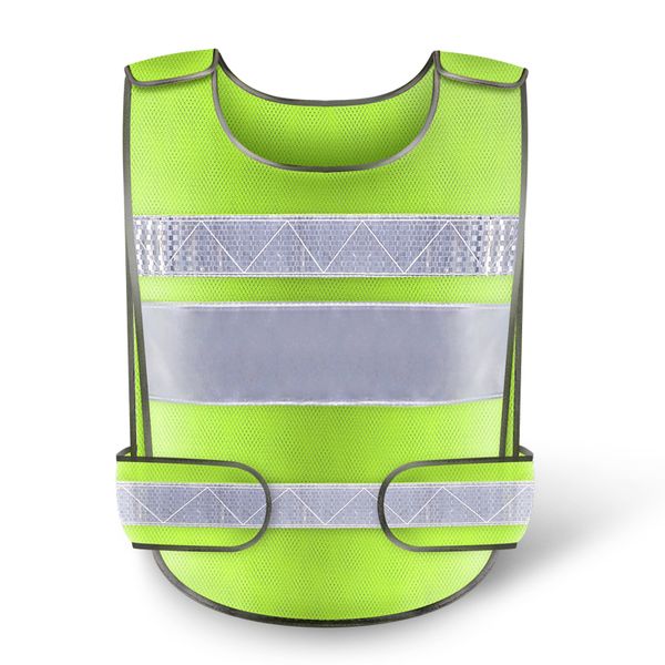 

yellow reflective safety clothing reflective vest workplace road working motorcycle cycling sports outdoor print logo #001