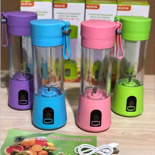 

electric juicer cups fruit juicer 4 blades portable juice extractor squeezers household multi-functional vegetables juicer cup yp377