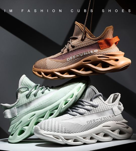 

2020 men sports and leisure shoes non slip rubber sole fashion runing shoes soft soles black/gray/white sizes 39-45 a283
