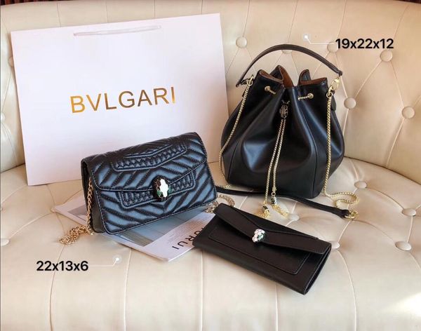 

three-piece designers handbag explosion models selling style real leather high leather quality luxury handbag handbag shoulder bag--8