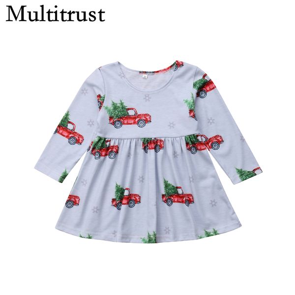 

christmas clark flower baby girl princess dress party car wedding pageant long sleeve autumn casual dress, Red;yellow