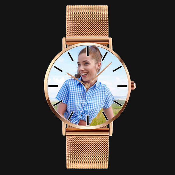 

personal p print customized logo watch blank personalized watch diy put your own p/image, Slivery;brown