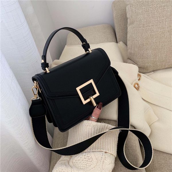 

women's handbag 2020 fashion new pu leather women's handbag lock design shoulder messenger bag