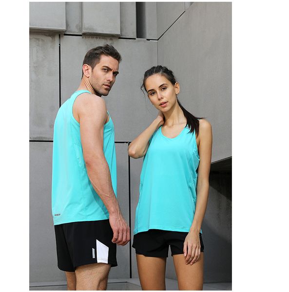 

mens running vest gym sleeveless shirt summer slim tank xs-3xl 2020 women sport vest new workout training man singlet, Black;blue