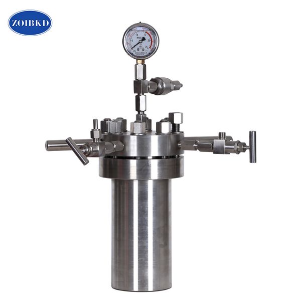 Zoibkd Fornecimento 0.025L-2L Fornecimentos de Laboratório Química Simples Aço Inoxidável Reator Hidrotermal Síntese Hidrotermal Autoclave