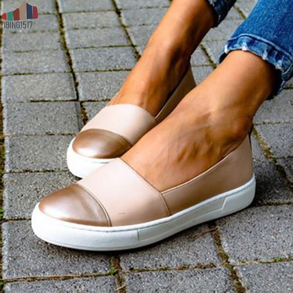 

spring women leather loafers ballet flats white black shoes woman slip on loafers boat shoes zapatos de mujer casual