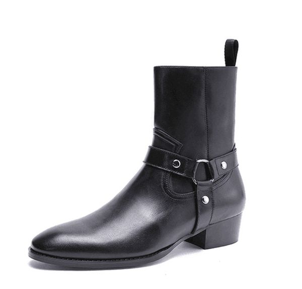 High-Top-Halbstiefel aus echtem Leder, Fabrikverkauf, neue Liste, modische, wilde, lässige High-End-Persönlichkeits-Stiefeletten