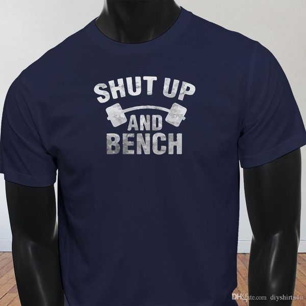 Workout Fitness Gym Exercise Yoga Cardio Shut Up And Bench Mens