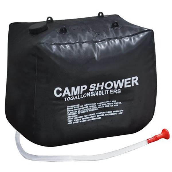 

40l solar heating hiking camping camp shower bag case outdoor washing