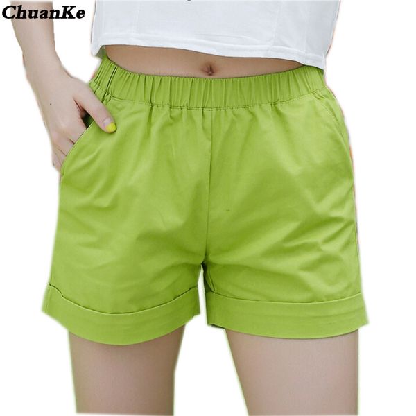 

woman shorts casual style ladies shorts plus size cotton female femininos new 2017 summer fashion, White;black