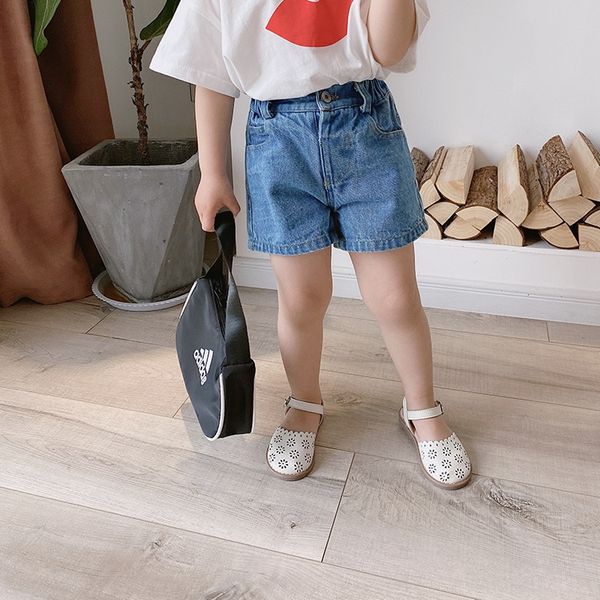 

denim shorts clothing children's panty shorts panty 2020 girls pants leisure children's pants ambbkids, Blue