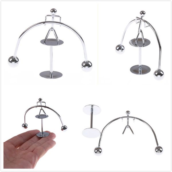 

useful kinetic weightlifter gadget perpetual motion office desk decor art gift metal craft perpetual balance art education