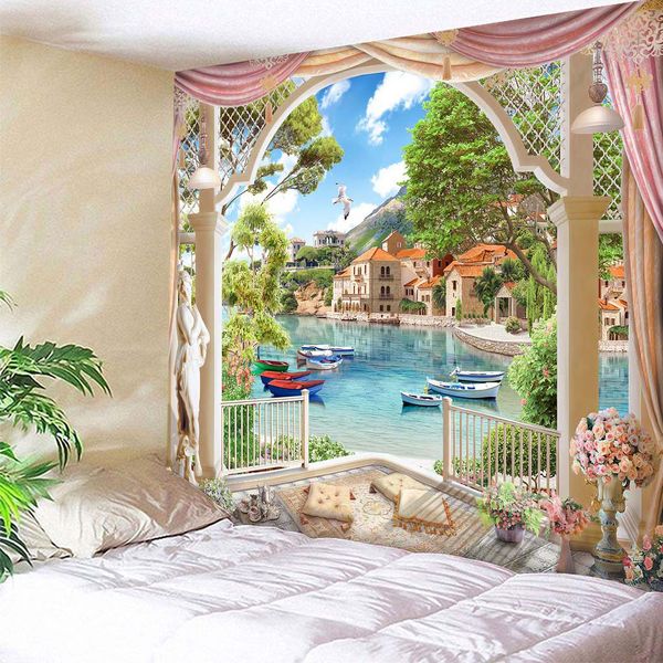 

factory direct starry tapestry custom home decoration wall hanging wall decoration net red background cloth
