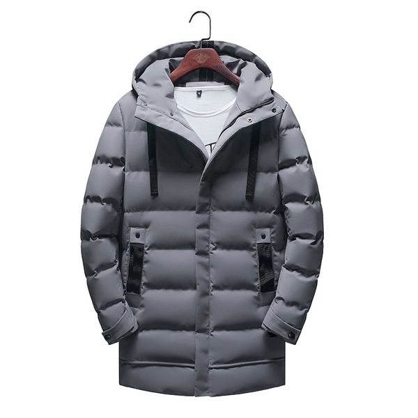 

winter new gray duck down jacket snow-outwear thicken male warm coat long sleeve normal length overcoat large size 3xl-6xl, Black