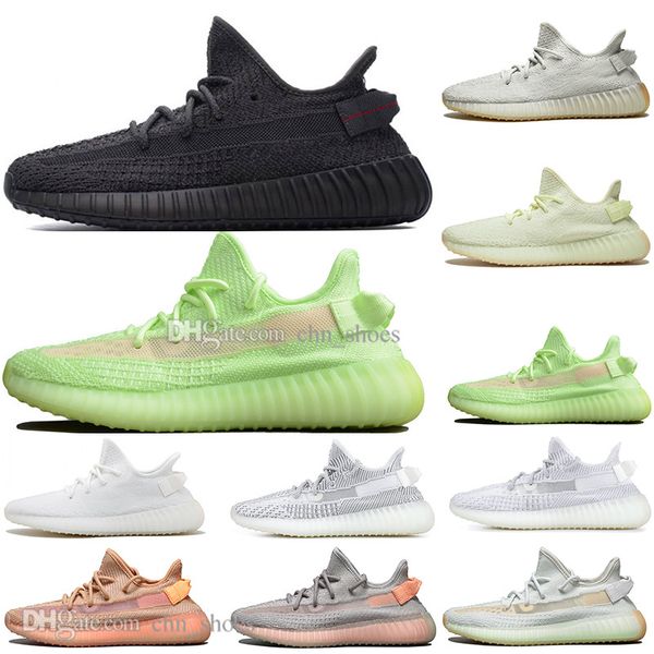 

with box clay v2 white black static reflective rainbow discoloration mens running shoes hyperspace true form womens sport designer sneakers