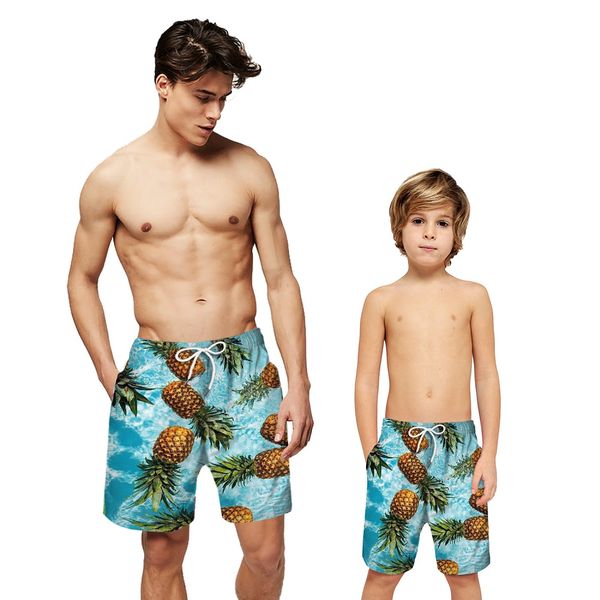 

selling men boy board shorts surf trunks swimwear digital print fruit casual beach shorts pants m-2xl