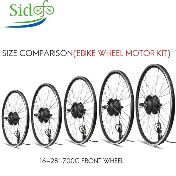 700C Electric Bike//eBike Conversion Kit Front Hub Motor 16/"//20/"//24/"//26/"//28/" Rim