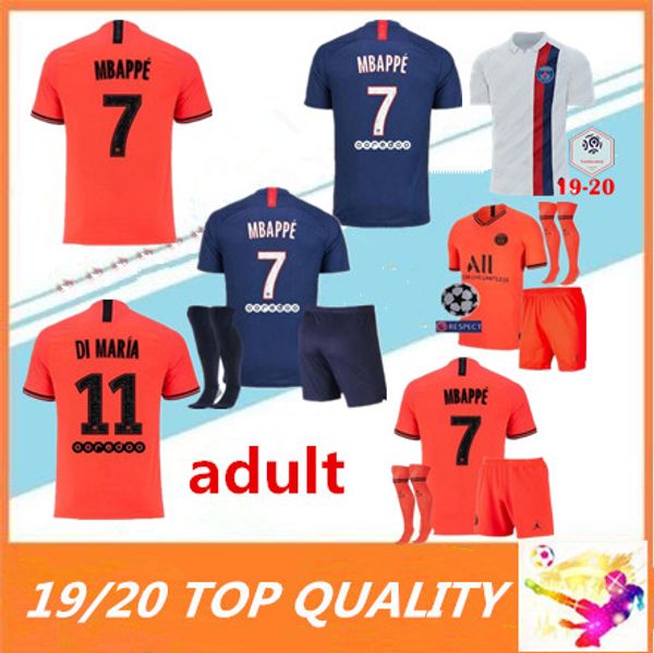 

19 20 PSG maillots de foot MBAPPE soccer jersey CAVANI VERRATTI 2019 2020 paris SILVA Camiseta de futbol football shirt